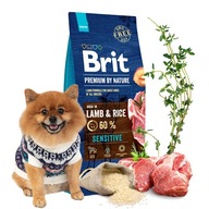 BRIT Premium od prírody citlivý jahňacina 15 kg