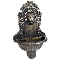 VidaXL Lion Head Wall Fountain Brown