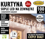 BULINEX LED cencúľový záves 100L teplá biela