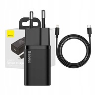 SIEŤOVÁ NABÍJAČKA BASEUS KOSTKA USB-C 20W ZDROJ S KÁBLOM LIGHTNING 1M