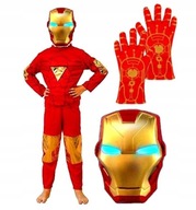 IRON MAN kostýmový prevlek MASK GLOVE LED L