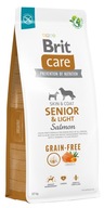 BRIT CARE Pes Senior Light Losos bez obilnín 12 kg