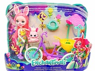 MATTEL ENCHANTIMALS PRIATELIA NA BICYKLE BREE BUNNY A TWIST BunNY