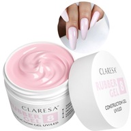 Claresa Rubber Gel 8 hustý gél na stavbu nechtov 45g