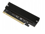 PCIe x16 M.2 M-Key SSD NVMe adaptér + RADIATOR