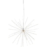 Švédska dekorácia FIREWORK, strieborná, závesná, 45 cm