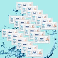 18 x AQUA WIPES Detské vlhčené obrúsky 99% Pure Water 60 ks