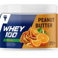 TREC Arašidové maslo WHEY 100 550g Pomarančové arašidové maslo PROTEIN