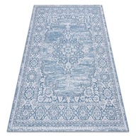 STRUNOVÝ KOBEREC 120x170 cm BOHO modrý #DEV1440