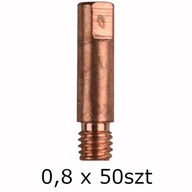 MIG MAG M6 CURRENT END, dĺžka 25 mm 0,8 mm; 50 ks