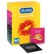 DUREX Pleasure Mix kondómy 40 ks, stimulačné