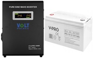 INVERTER 1000VA GEL110 sínusový núdzový zdroj