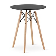 okrúhly škandinávsky stôl do kuchyne, 60 cm