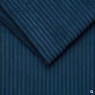 Velor Corduroy Blue Material čalúnenia, pre dekoratívne vankúše, valčeky