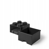 LEGO BOX SO ZÁSUVKOVÝM BLOKOM 4 ČIERNA