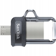 Pendrive SanDisk ULTRA SDDD3-128G-G46 (128 GB; microUSB, USB 3.0; šedá farba