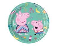 Jednorazové papierové taniere Peppa Pig pastel