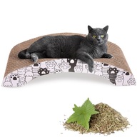 ECO veľké kartónové škrabadlo pre mačky Škrabacie lôžko Catnip Lehátko