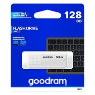 GOODRAM UME2 PENDRIVE MEMORY 128GB USB 2.0 WHITE