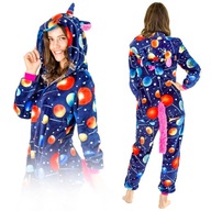 ONESIE KIGURUMI JEDNODIELNE PYŽAMOVÉ VIANOČNÉ TEPLÁKY JEDNOROŽEC DISPOSSUIT L