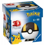 Ravensburger 3D puzzle Ball 54 dielikov Pokémon čierny