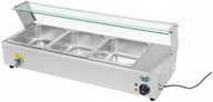 Bain-marie s krytom 3 x GN 1/2 ROYAL CATERING 10010044 - moderné vybavenie