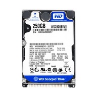 WD SCORPIO BLUE 250 GB 5,4K ATA IDE 2,5' WD2500BEVE