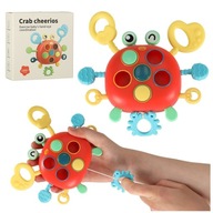 Detské hryzátko, senzorická hračka kraba ako darček