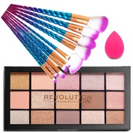 Paletka očných tieňov Makeup Revolution Sada 20 štetcov