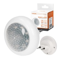 LED NOČNÁ LAMPA PRE KONTAKT SO SÚMRAKOVÝM SENZOROM POHYBU 6500K