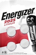 Energizer CR2025 lítiová batéria so 4 kusmi