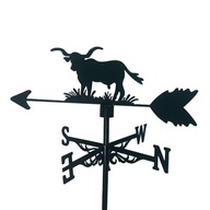 Metal Weathervane Yard v tvare kravy smer vetra