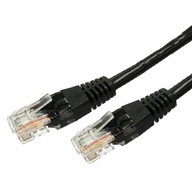 Cat.5e RJ45 UTP medený patch kábel kábel 10m. čierna