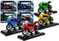 Športový motocykel so zvukmi 1:18 4 farby