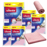 VILEDA UNIVERSAL CLIP ACTIFIBRE PINK x 5