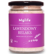 Mglife Lavender Relaks Magnéziová soľ do kúpeľa 540g