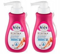 VEET MINIMA depilačný krém pre CITLIVÚ PLEŤ s aloe SET 2x 400ml