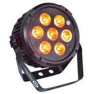 LIGHT4ME BLACK PAR 7x10W RGBWA LED silné svetlo