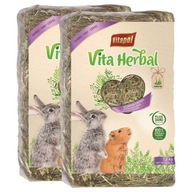 Seno pre králiky, morčatá, hlodavce, zvieratá, seno VITAPOL 1,2 kg x2