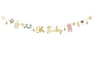 Oh baby banner 2,5 m cumelek Baby Shower overal