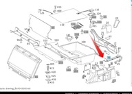 VÝVOD VODY HOKEJOVÉHO PÁSU PRE MERCEDES W211 E CLASS