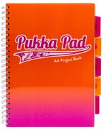 Pukka Project Book Fusion Notebook A4/100 Mriežka oranžová