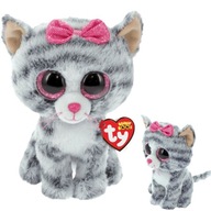 TY BEANIE BOOS KIKI sivá mačka 24cm Plyšová hračka