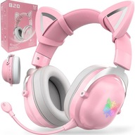 ONIKUMA B20 CAT EARS BEZDRÔTOVÉ HERNÉ SLÚCHADLÁ NA EAR BT 5.0 RGB