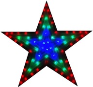 VIANOČNÁ DEKORÁCIA LED MULTICOLOR STAR!