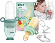 NENO GUSTO TEETHER cumlík NA PODÁVANIE JEDLA OVOCNÉ JEDLO LYŽIČKOU