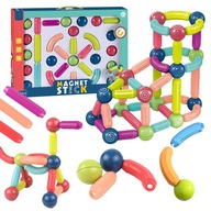 VEĽKÉ MAGNETICKÉ STAVEBNÉ BLOKY XXL PUZZLE HRUBÉ BEZPEČNÉ 46 kusov