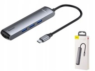 HUB adaptér USB HDMI TYP-C RJ45 Baseus CAHUB-J0G