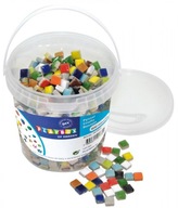 DIY Mosaic Mix Color Glass 12x12x6 mm 600 ks v decuppage Bucket Decors