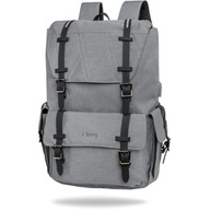 Batoh na notebook R-BAG URBAN sivý PACKER USB